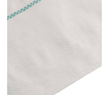 vidaXL Membrană antiburuieni, alb, 0,5x10 m, PP