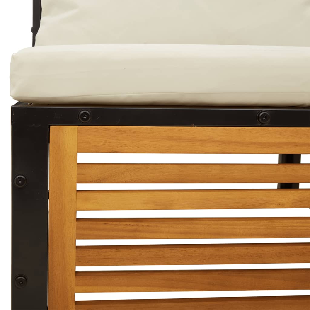 12-delige Tuinbankstel met kussens massief acaciahout image 13