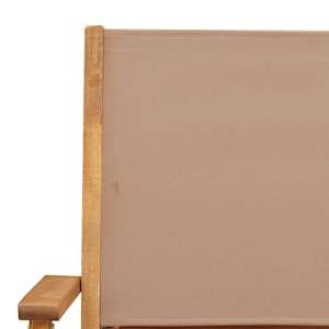 Skládací zahradní židle 4 ks taupe textil a masivní dřevo - obrázek 9