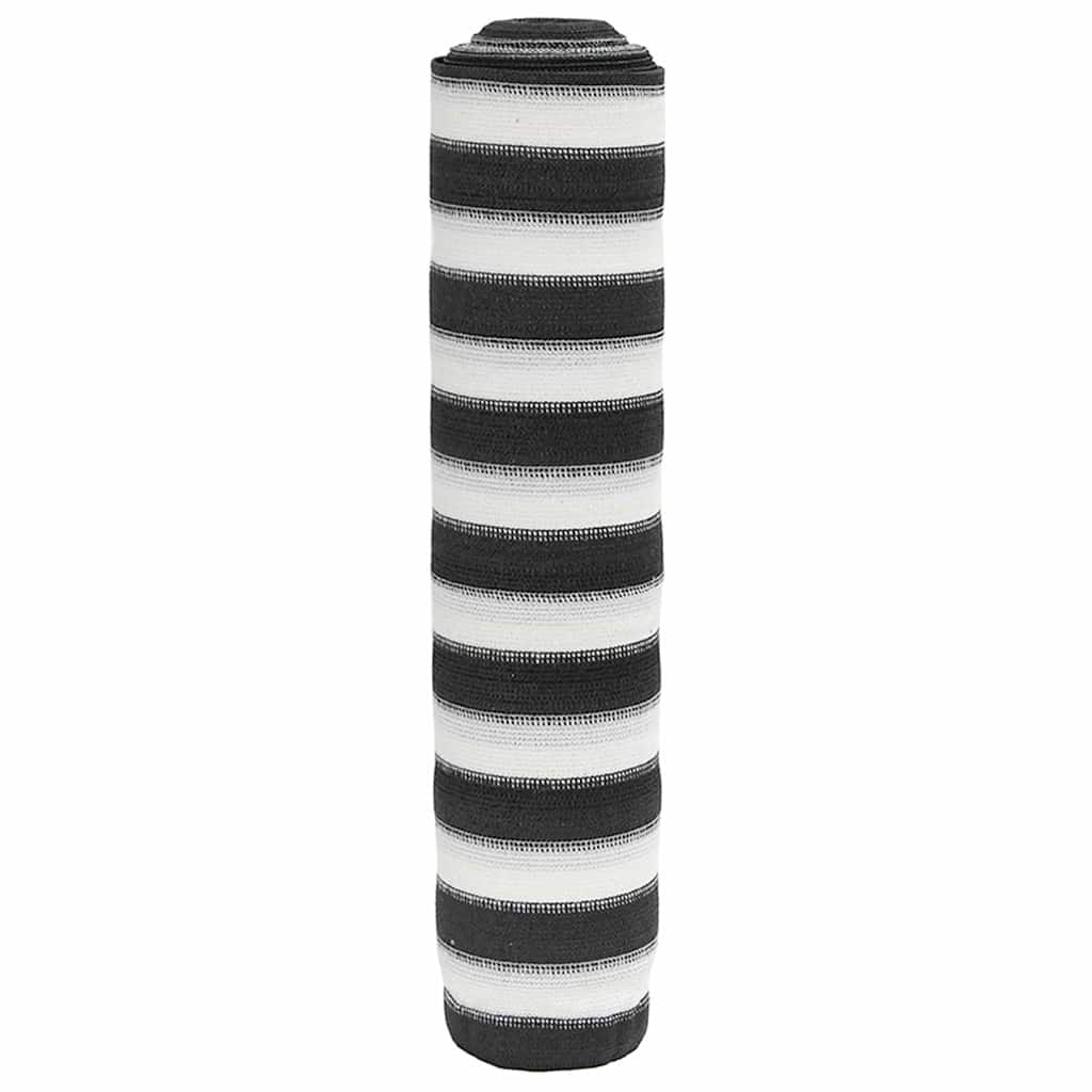 vidaXL Plasă protecție intimitate antracit/alb 2x25 m, HDPE 150 g/m²