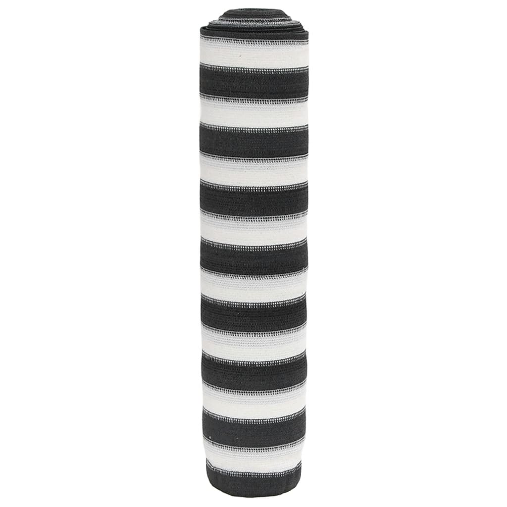 vidaXL Stínicí tkanina antracitová a bílá 1 x 10 m HDPE 195 g/m²