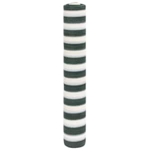 Stínící tkanina zelená a bílá 1,2 x 10 m HDPE 75 g/m² - obrázek 1