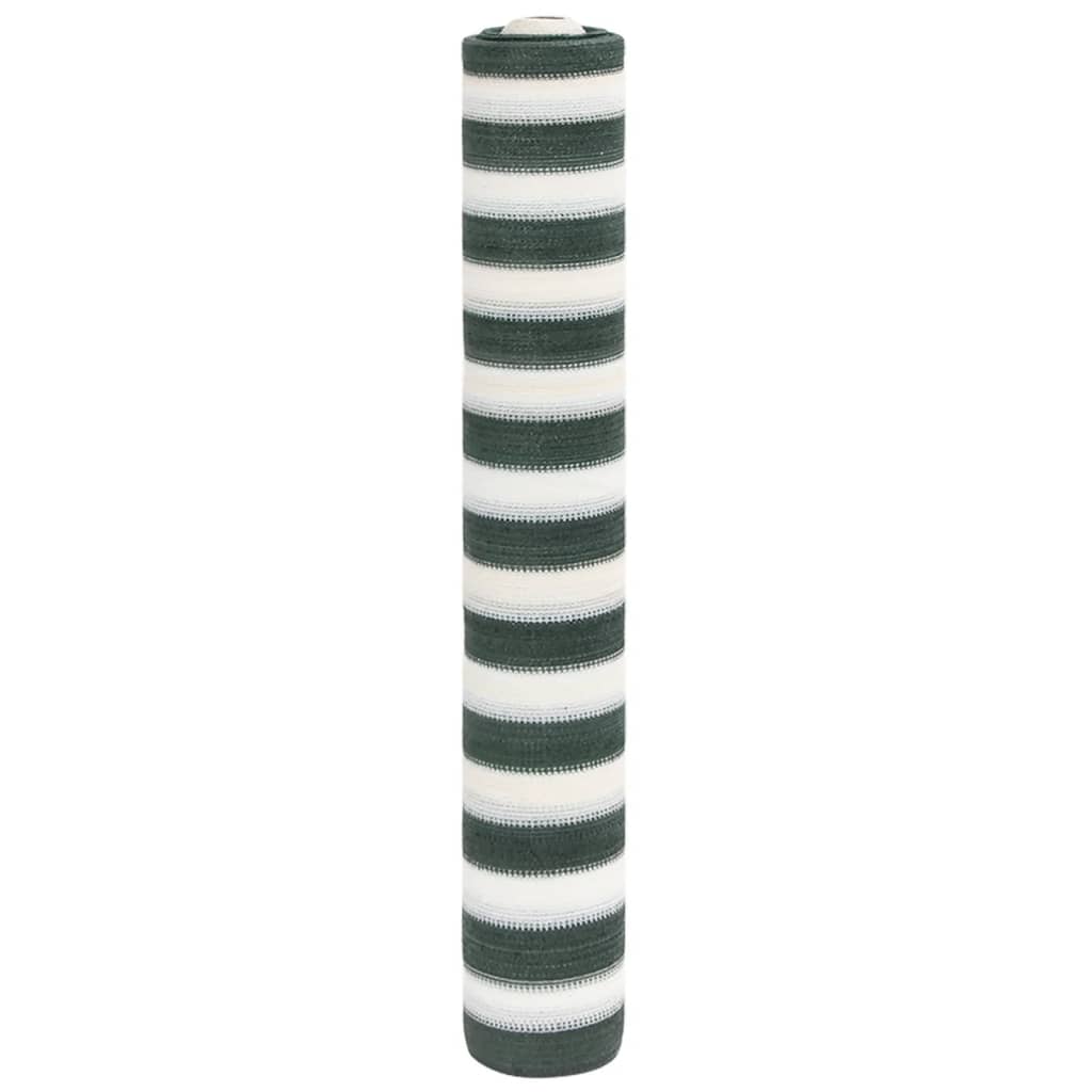 vidaXL Plasă protecție intimitate, verde/alb, 1,2x25 m, HDPE, 75 g/m²