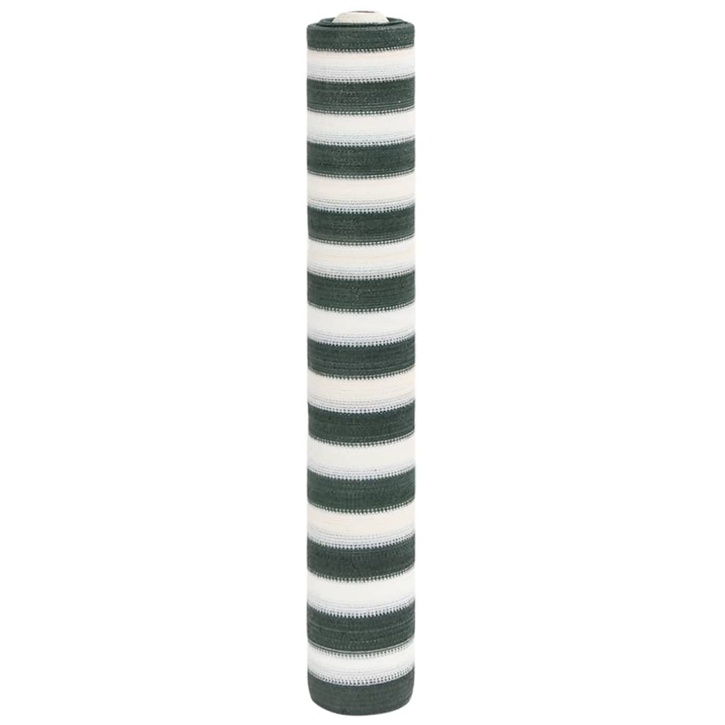 vidaXL Tieniaca sieť zeleno-biela 1,5x25 m HDPE 75 g/m²