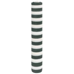 Stínící tkanina zelená a bílá 1,8 x 10 m HDPE 75 g/m² - obrázek 1