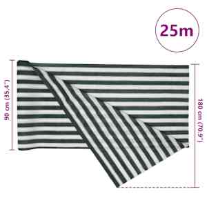 Stínící tkanina zelená a bílá 1,8 x 25 m HDPE 75 g/m² - obrázek 8