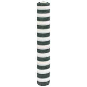 Stínící tkanina zelená a bílá 1,5 x 25 m HDPE 150 g/m² - obrázek 1