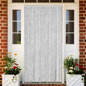 Zavesa proti mrčesu siva 118x220 cm šenilja