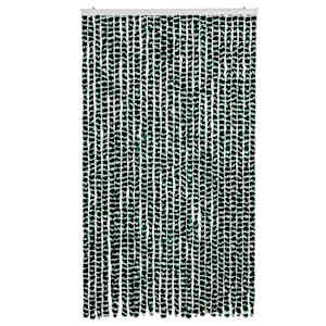 Závěs proti hmyzu zelený a bílý 118 x 220 cm žinylka - obrázek 3