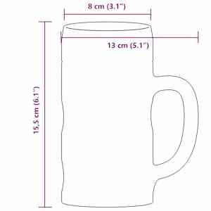 Pivní půllitry s uchem 6 ks 500 ml - obrázek 6