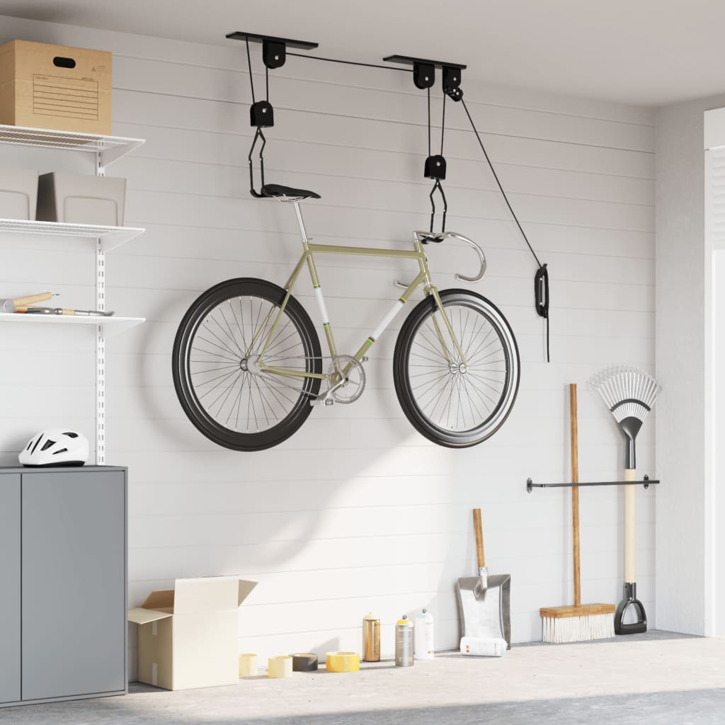 vidaXL Zdviháky na bicykle so stropným držiakom 2 ks 20 kg