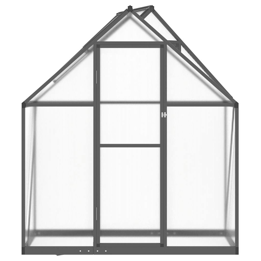 vidaXL Tuinkas met basisframe 169x58x195 cm aluminium antracietkleurig afbeelding