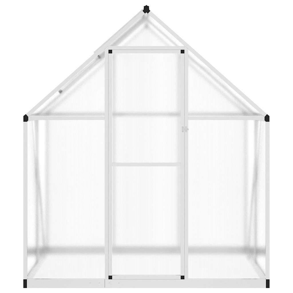 vidaXL Tuinkas met basisframe 169x114x195 cm aluminium zilverkleurig afbeelding