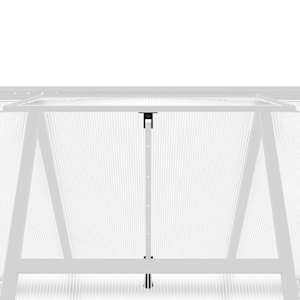 Skleník s podkladovým rámem stříbrný 224 x 169 x 195 cm hliník - obrázek 9