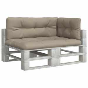 Podušky na palety 3 ks taupe textil - obrázek 3