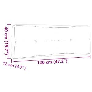 Podušky na palety 3 ks taupe textil - obrázek 11