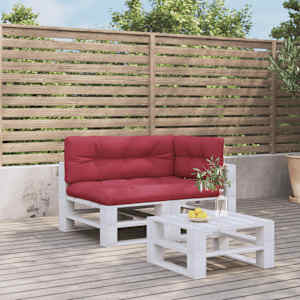 Blazine za kavč iz palet 3 kosi vinsko rdeče