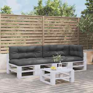 Blazine za kavč iz palet 5 kosov antracitne