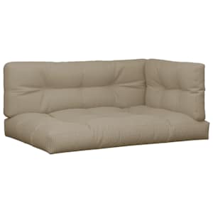 Podušky na palety 5 ks taupe textil - obrázek 2