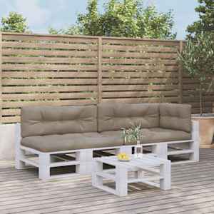 Blazine za kavč iz palet 5 kosov taupe