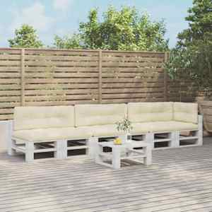 Blazine za palete 7 kosov krem blago