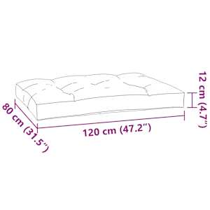 Podušky na palety 7 ks taupe textil - obrázek 12