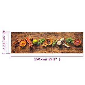 Kuchyňský koberec omyvatelný Koření 45 x 150 cm samet - obrázek 5