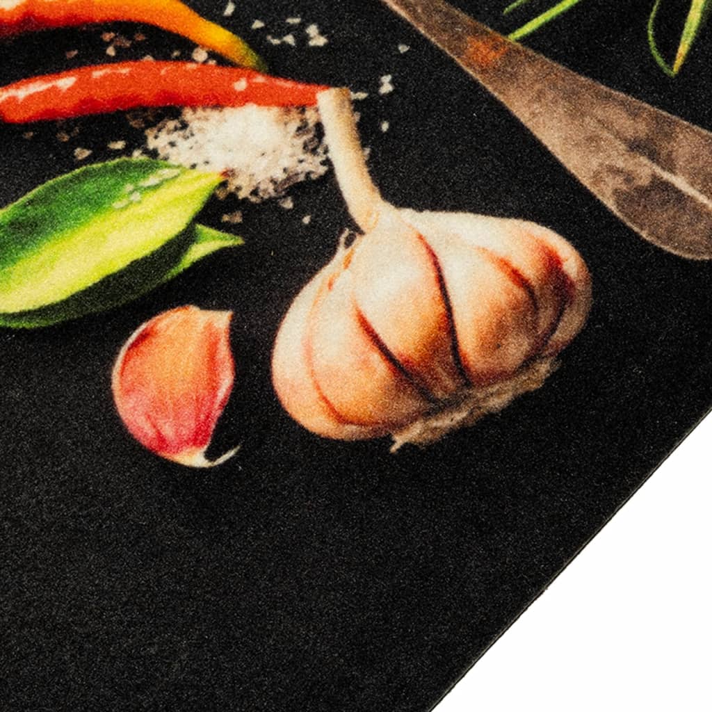 Thumbnail - vidaXL Küchenteppich Waschbar Gewürze 45x150 cm Samt