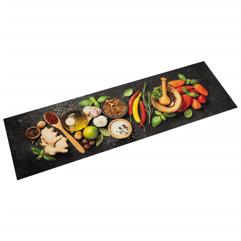 vidaXL Covor de bucătărie lavabil Spices, 45x150 cm, catifea