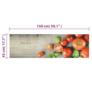 Kuchyňský koberec omyvatelný Rajčata 45 x 150 cm samet - obrázek 5