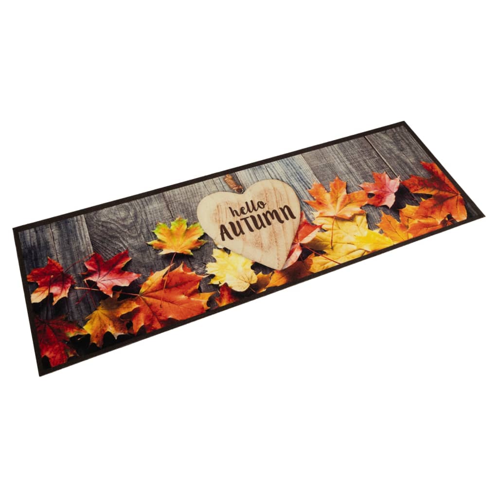 Küchenteppich Waschbar Herbst 60×180 cm Samt