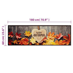 Kuchyňský koberec omyvatelný Podzim 60 x 180 cm samet - obrázek 5