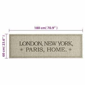 Kuchyňský koberec omyvatelný Hlavní města domov 60x180 cm samet - obrázek 5