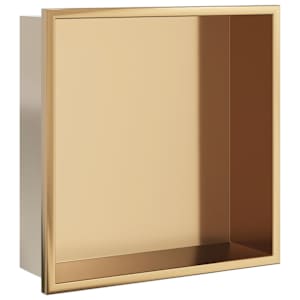 vidaXL du&scaron;iriiul, harjatud kuldne 32x32x9 cm roostevaba teras