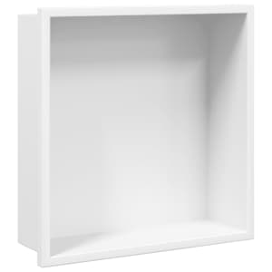 vidaXL s&uuml;vistatav du&scaron;iriiul, matt valge 32x32x9 cm roostevaba teras