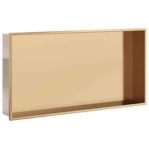 vidaXL du&scaron;iriiul, harjatud kuldne 62x32x9 cm roostevaba teras