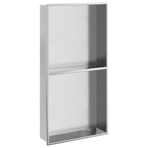 vidaXL du&scaron;iriiul, harjatud h&otilde;bedane 32x62x9 cm roostevaba teras