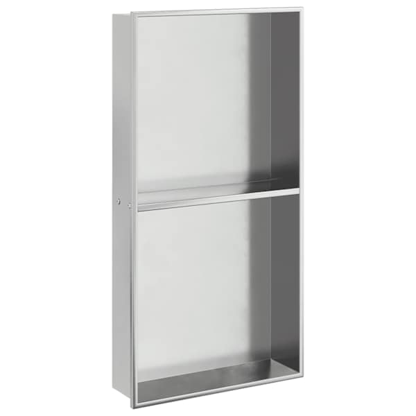 vidaXL du&scaron;iriiul, harjatud h&otilde;bedane 32x62x9 cm roostevaba teras