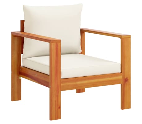 vidaXL 3-cz. zestaw wypoczynkowy do ogrodu, z poduszkami, akacjowy