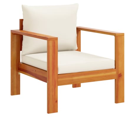 vidaXL 5 Piece Garden Sofa Set with Cushions Solid Wood Acacia