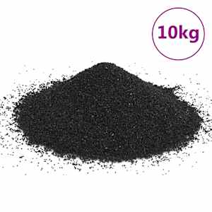 vidaXL akvaariumiliiv, 10 kg, must, 0,2-2 mm