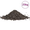 vidaXL basalt kivim, 25 kg, must, 5-8 mm