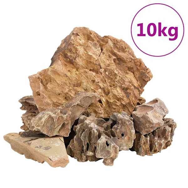 vidaXL dragon kivid, 10 kg, pruun, 5-30 cm