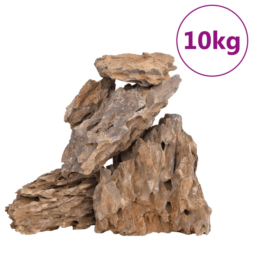 vidaXL Dračie kamene 10 kg viacfarebné 10-30 cm