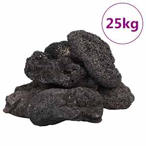 Sopečné kameny 25 kg černé 10–30 cm - obrázek 2