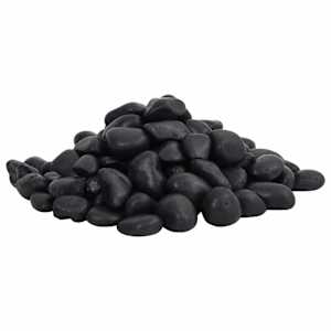 Leštěné oblázky 10 kg černé 2–5 cm - obrázek 3