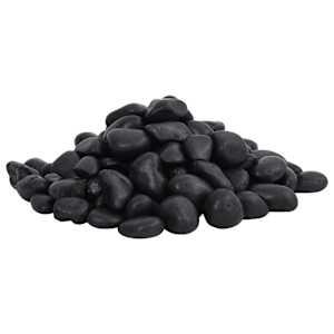 Leštěné oblázky 25 kg černé 2–5 cm - obrázek 3