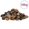 vidaXL poleeritud veerkivi 10 kg, eriv&auml;rvi, 2-5 cm