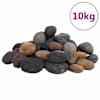 vidaXL poleeritud veerkivi 10 kg, eriv&auml;rvi, 5-8 cm