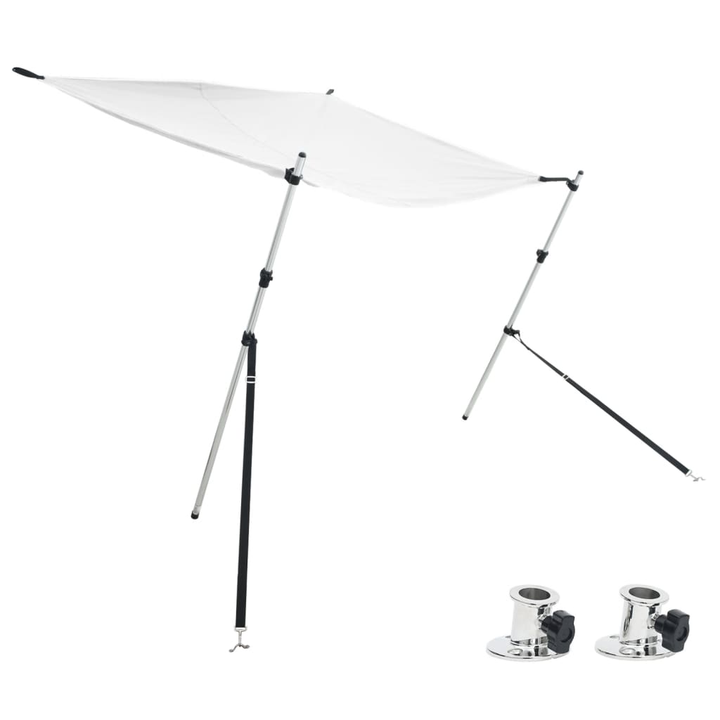 vidaXL Sada nástavce na t-top stříšku bílá 170 x 170 x (113–182,5) cm